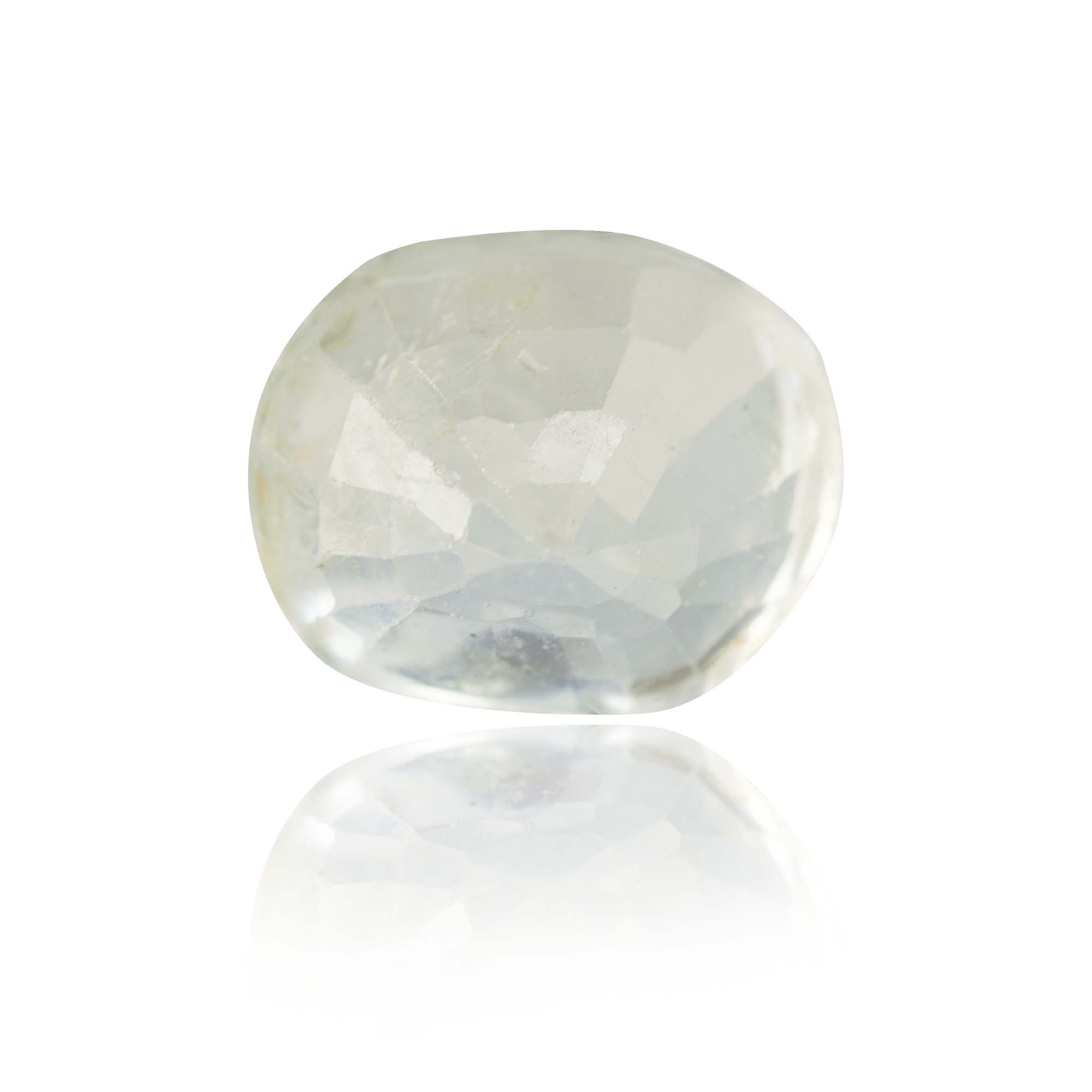 Natural Unheated White Sapphire 2.72 Ct, Cushion, Ceylon – IGTL Certified – front view thumbnail